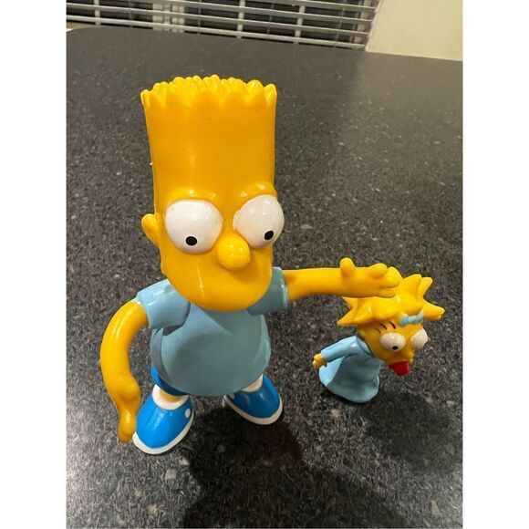 The Simpson Bart and Maggie vintage 1990 vinyl figurines bundle - Picture 12 of 16